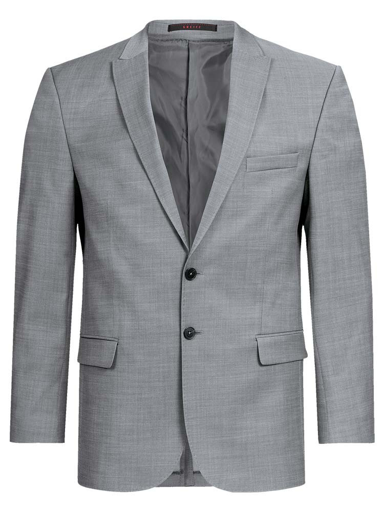 Sakko Herren Modern Hellgrau