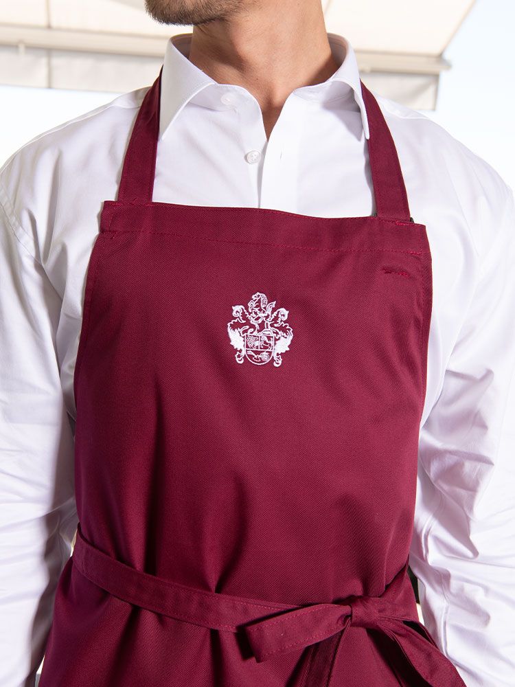 Latz Schürze ohne Tasche – für Gastronomie, Service und Küche, 95 °C waschbar, verstellbar, ideal zum Besticken mit Logo