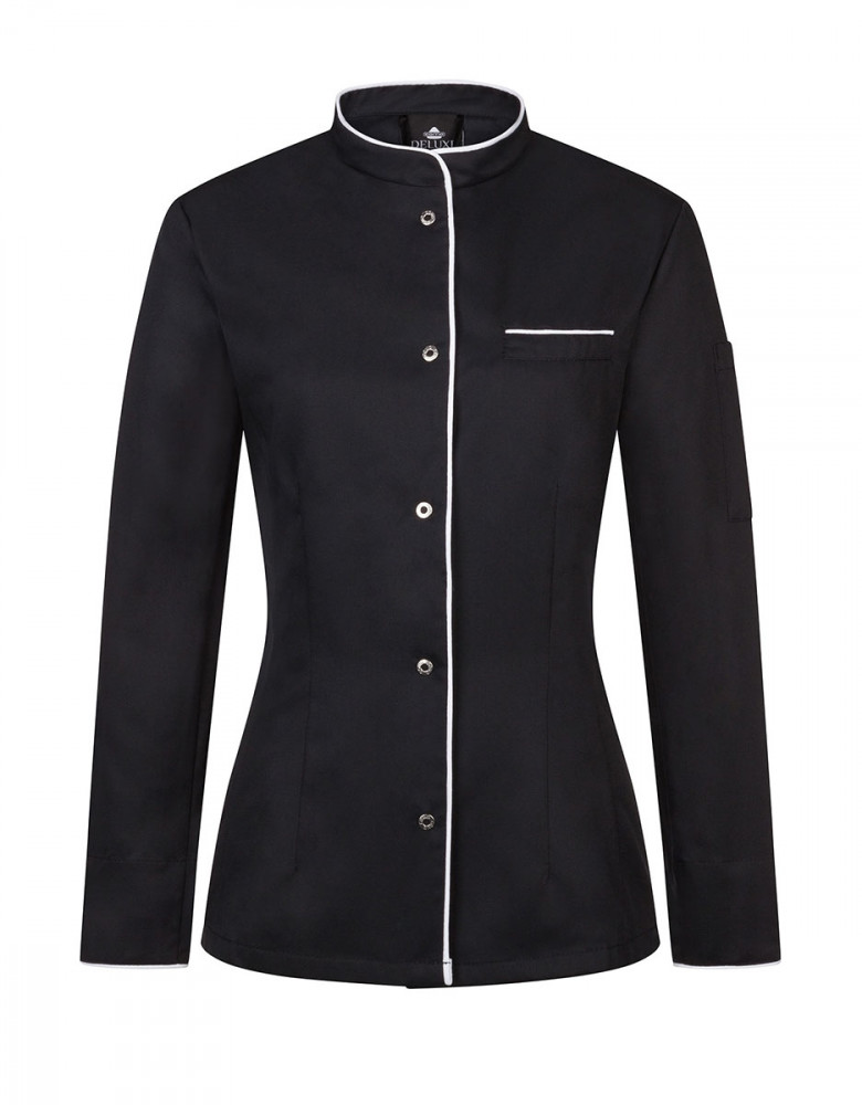 Kochjacke Damen Schwarz