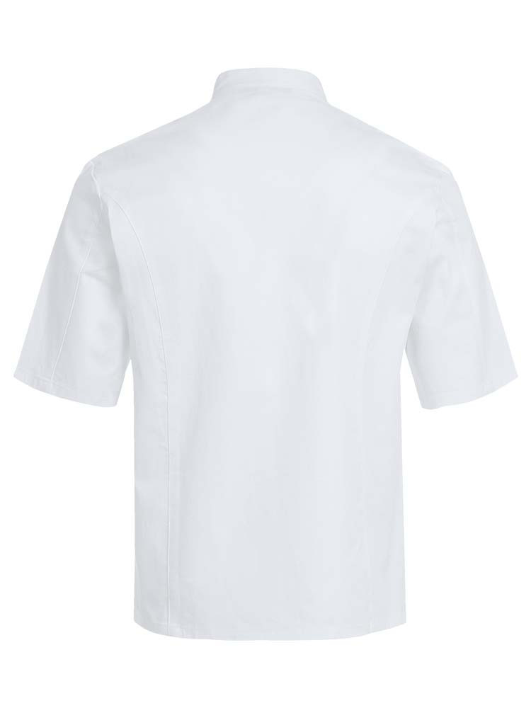 Kurzarm Kochjacken Herren Weiß