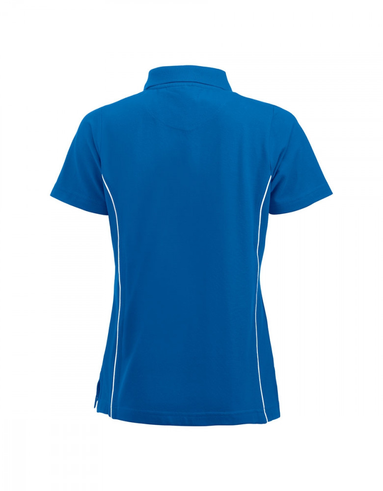 Damen Poloshirt in Blau, tailliert, für Beruf & Freizeit