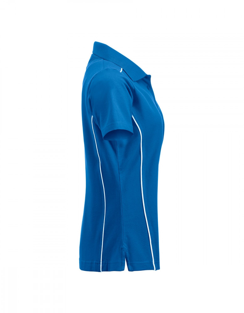 Damen Poloshirt in Blau, tailliert, für Beruf & Freizeit