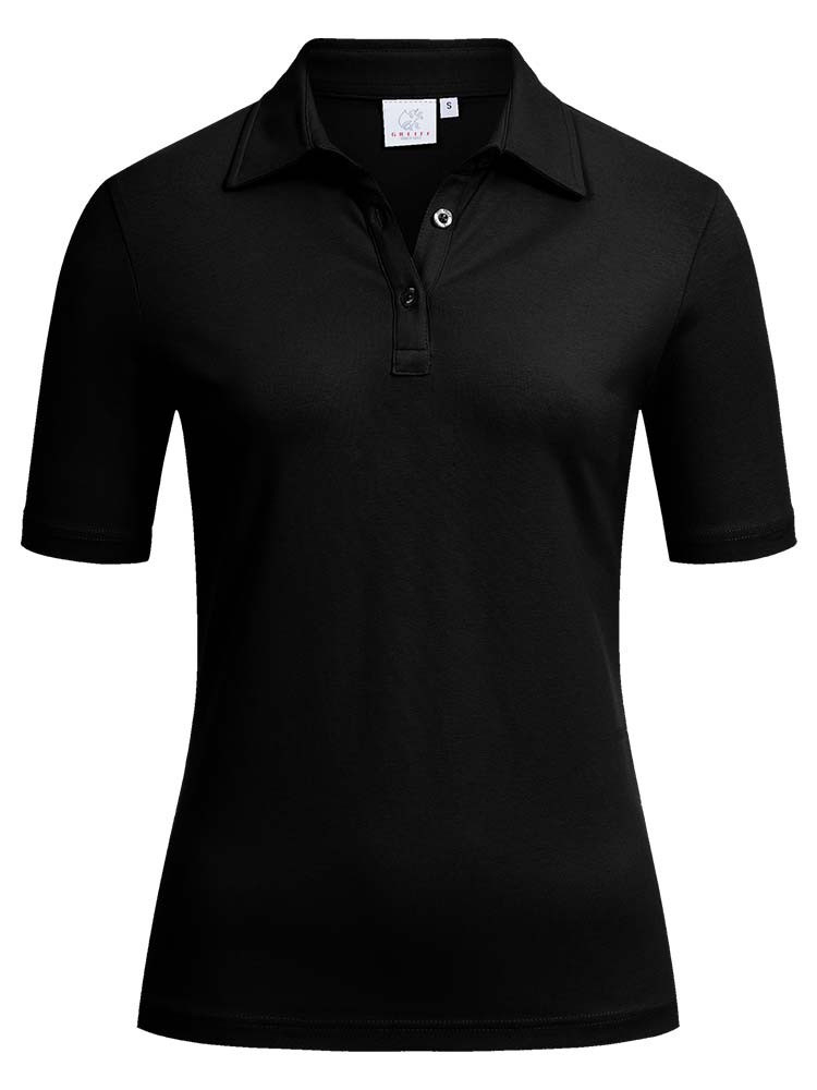 Damen Poloshirt Schwarz