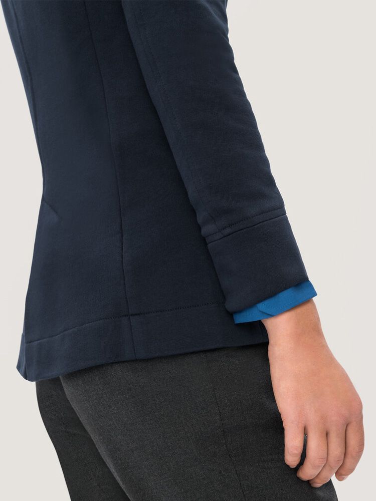 Damen Sweat Blazer in Dunkelblau – eleganter Business-Look aus weichem French Terry für Büro und Freizeit