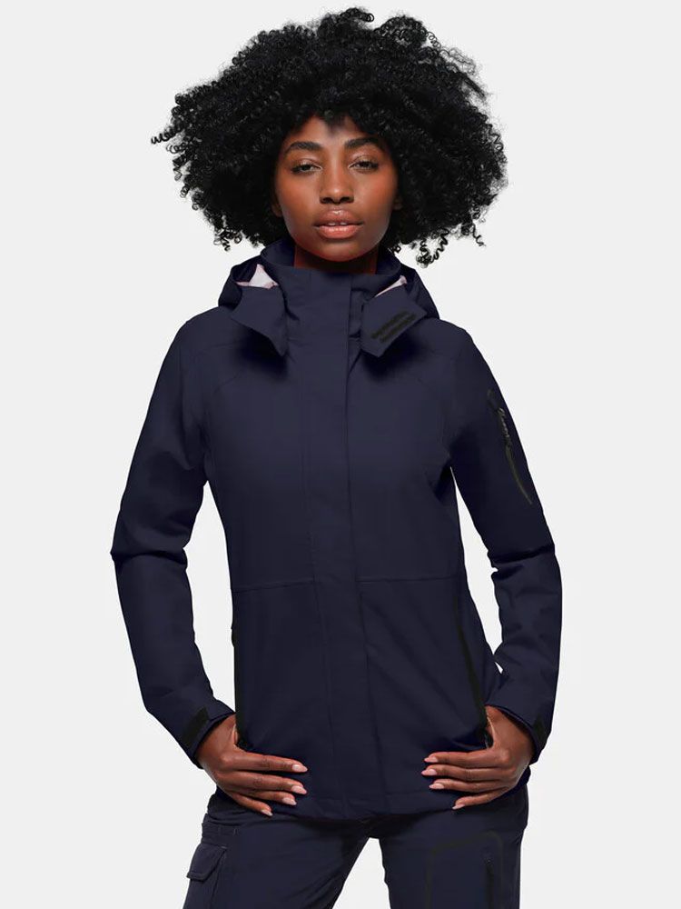 Kapuzenjacke Damen Dunkelblau