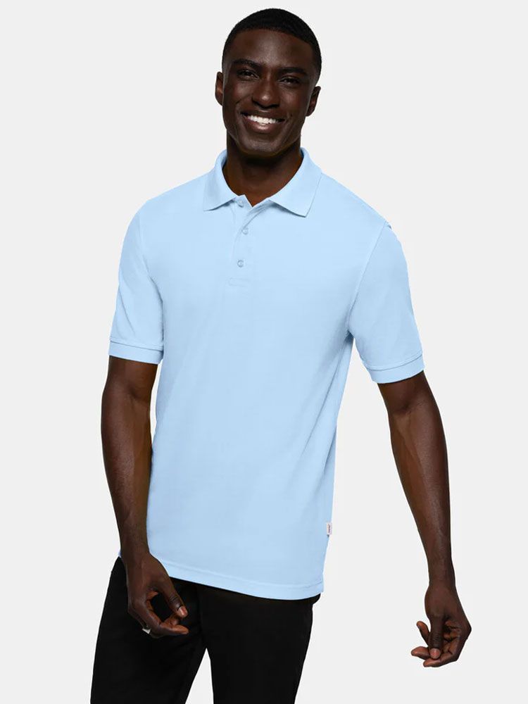 Polo Shirt Herren Hellblau