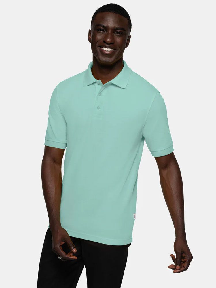 Polo Shirt Herren Mintgrün