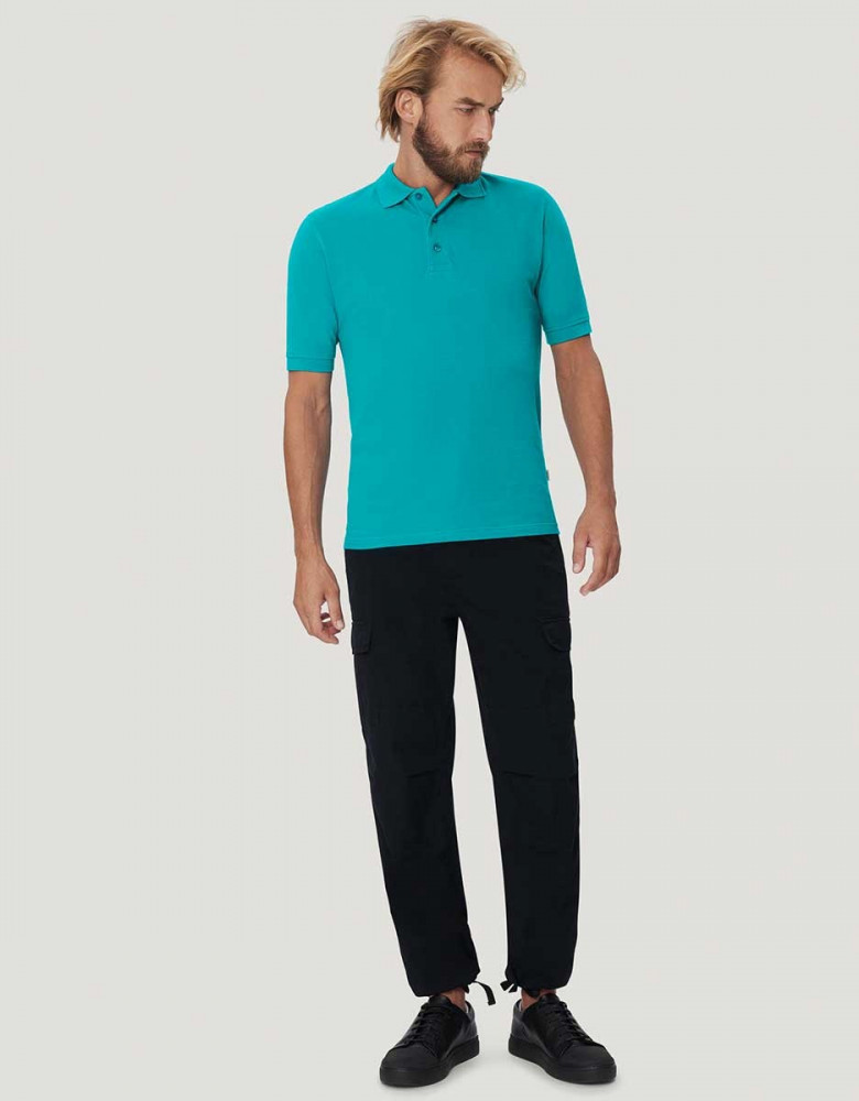 Polo Shirt Herren Petrol