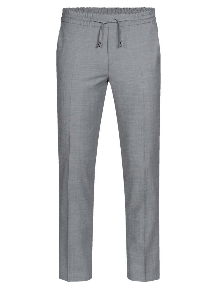 Herren Joggpants grau mit elastischem Bund und geradem Schnitt – bequem & stilvoll für Büro oder Freizeit