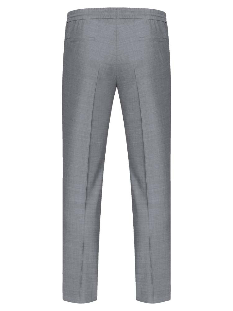 Herren Joggpants grau mit elastischem Bund und geradem Schnitt – bequem & stilvoll für Büro oder Freizeit