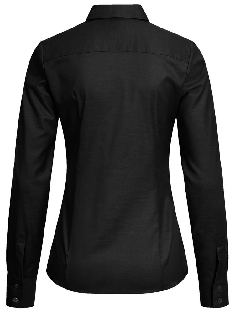 Schwarze Damen Bluse Slim Fit