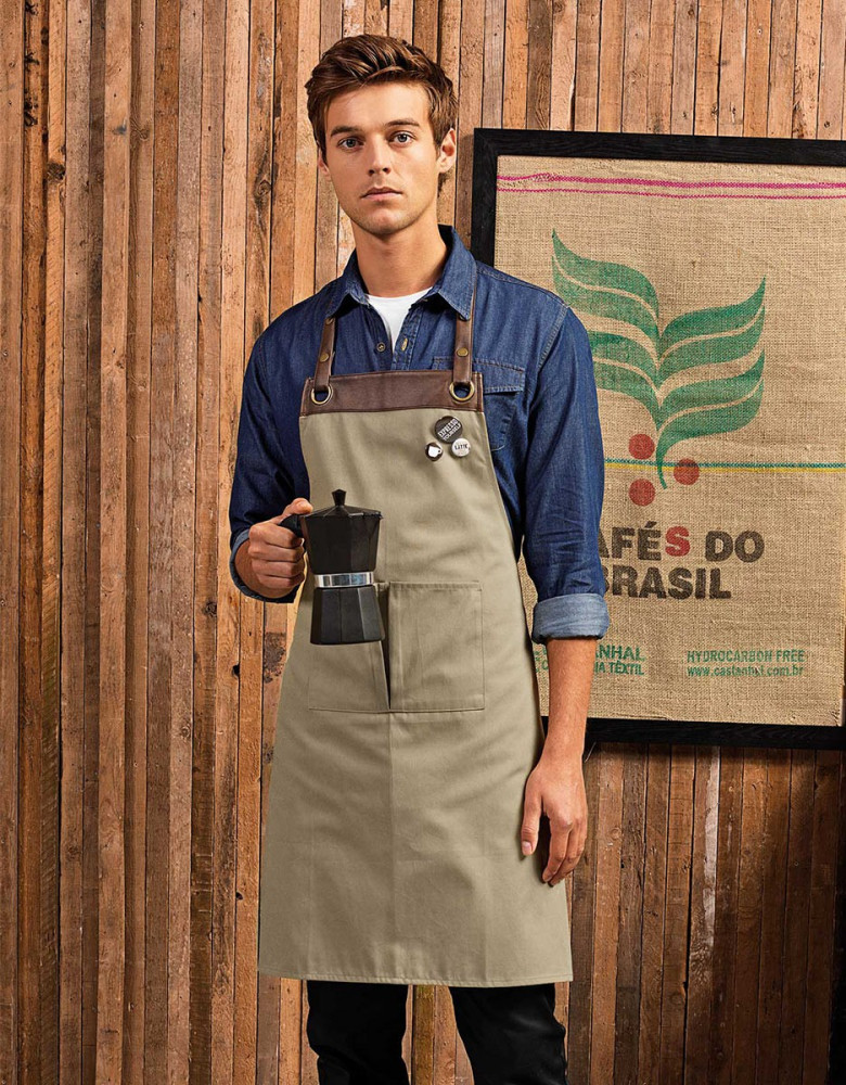 Latzschürze Barista Unisex