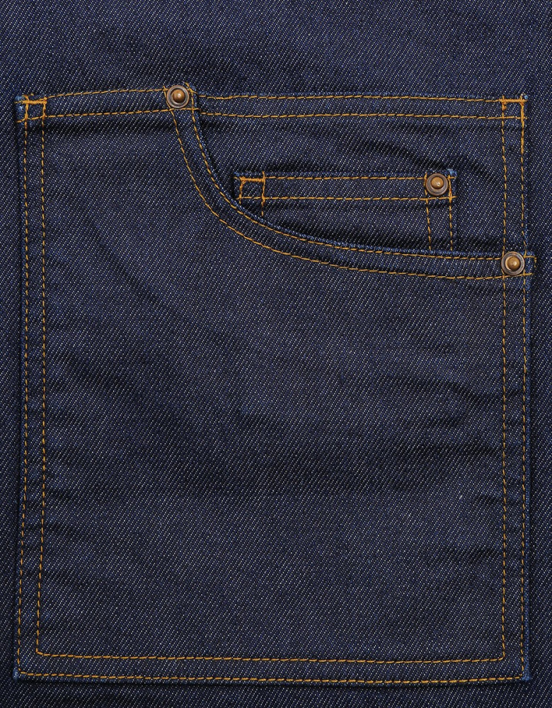 Kurze Vintage Bistroschürze Jeans Look