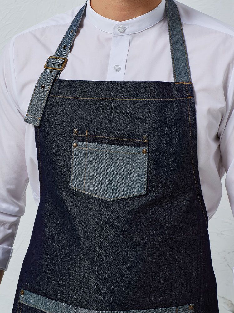 Latzschürze Kontrastfarben