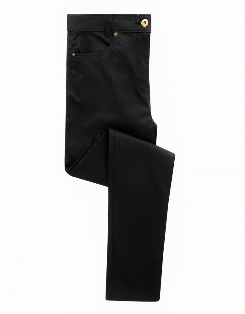 Chino Jeans Damen Schwarz
