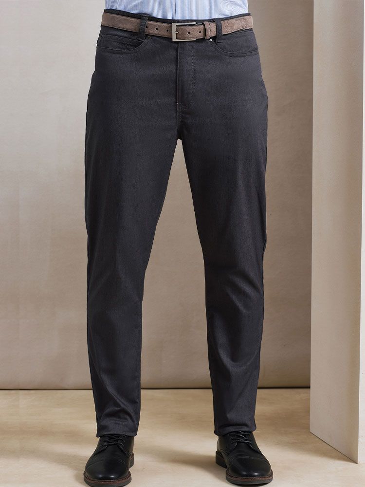 Chino Jeans Herren Dunkelgrau