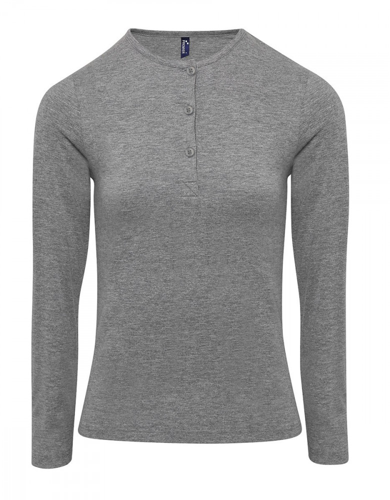 Langarmshirt Damen Grau