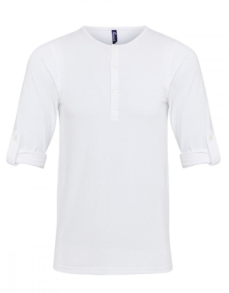 Henley Langarmshirt Herren