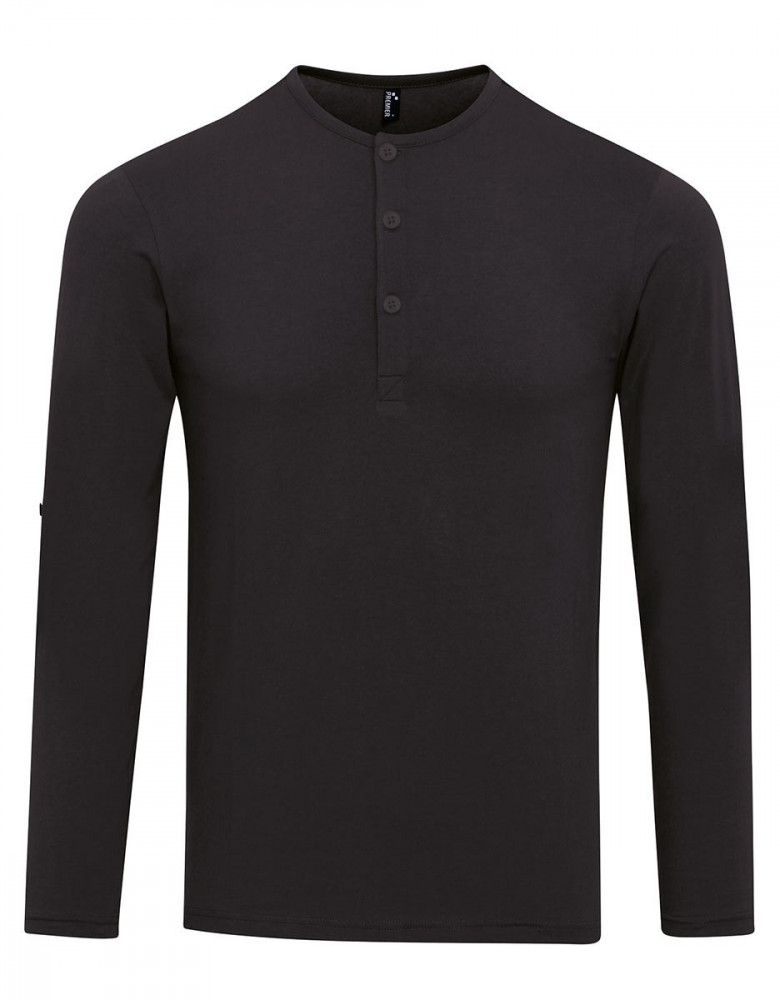 Langarmshirt Herren Schwarz