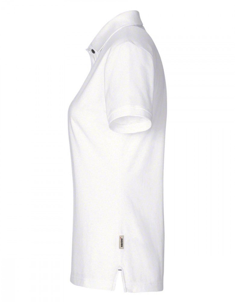 Damen Poloshirt Cotton-Tec in Royalblau, tailliert, mit Polokragen und Knopfleiste