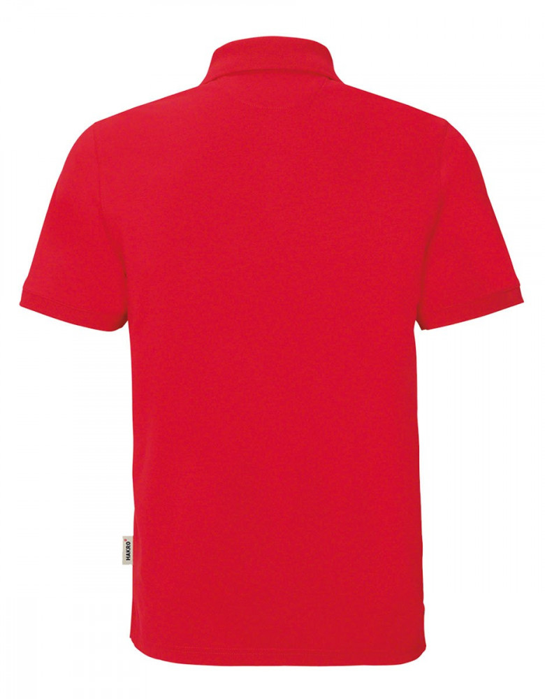 Rotes Poloshirt für Herren mit 4-Knopfleiste, atmungsaktiver Mesh-Innenseite und pflegeleichtem Cotton-Tec-Gewebe