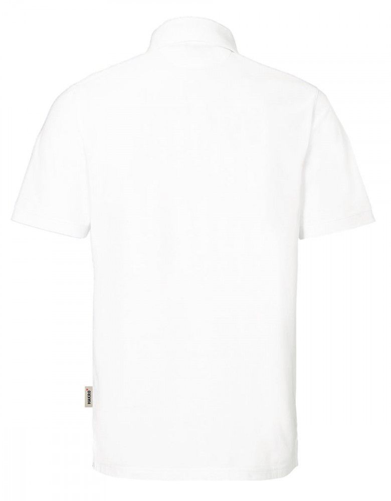 Herren Poloshirt Weiß mit Kontrastknöpfen und glatter Oberfläche – modern, funktional und pflegeleicht