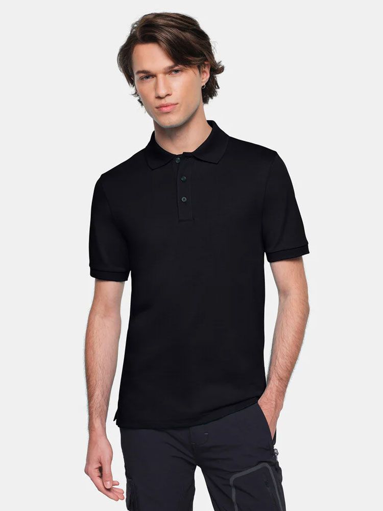 Schwarzes Poloshirt Herren