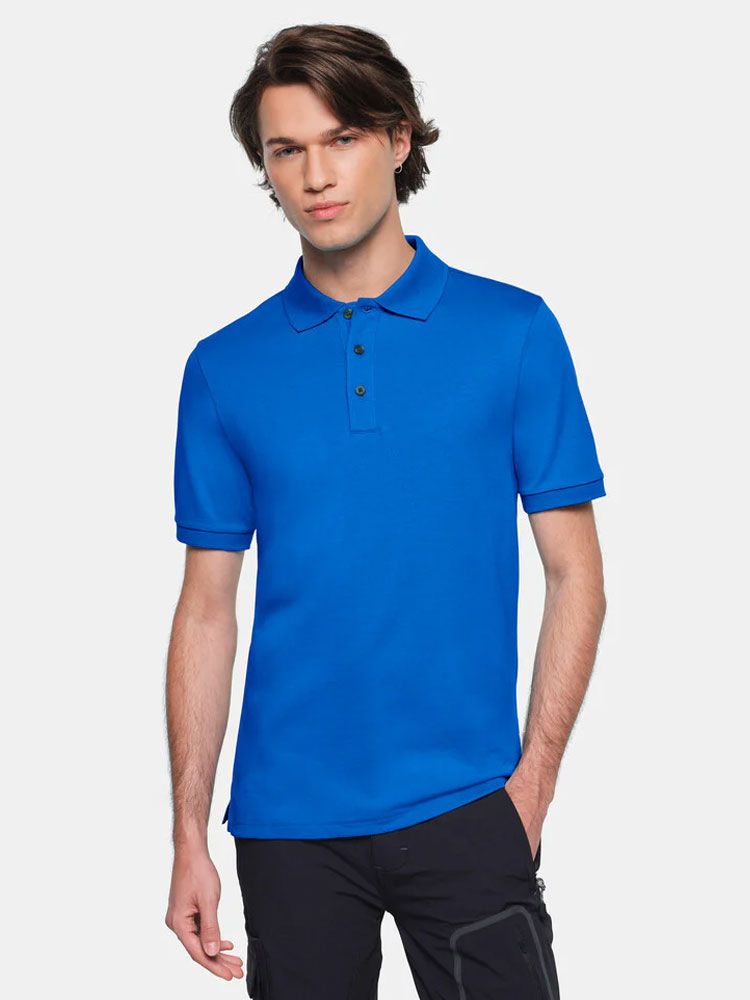 Blaues Poloshirt Herren