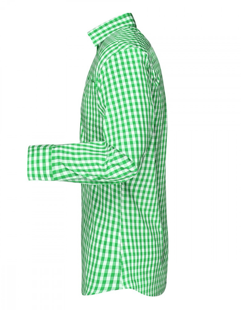 Hemd grün weiß