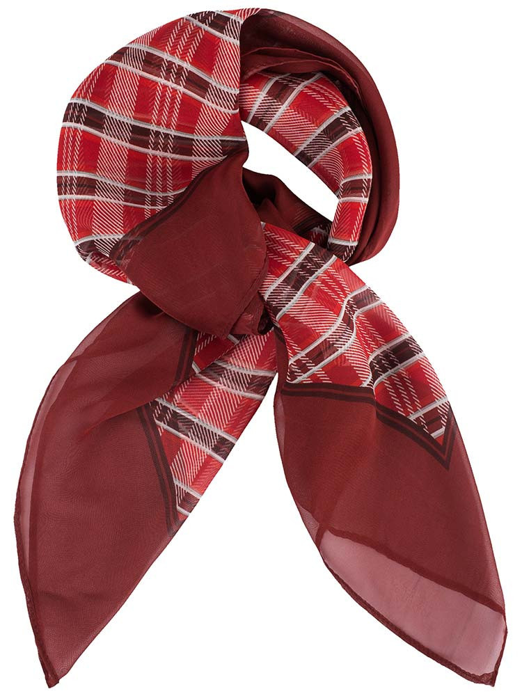 Tuch mit Muster rot kariert