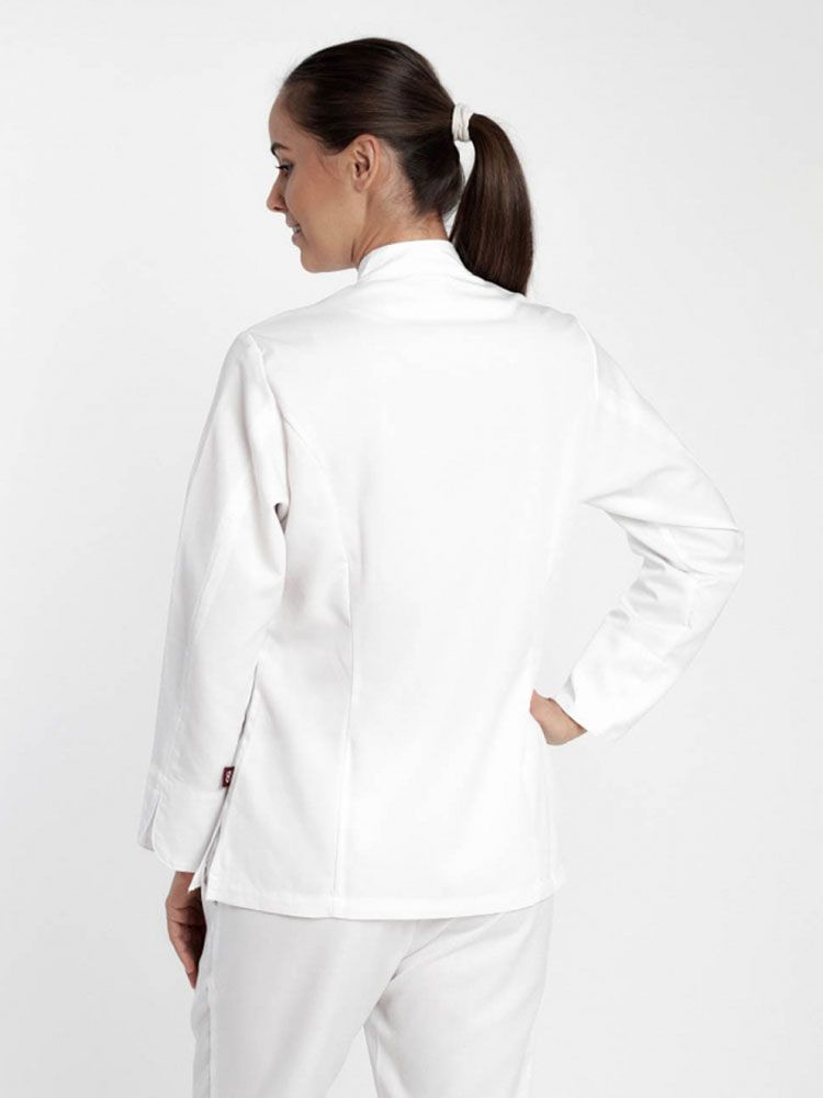 Moderne Kochjacke Damen Weiss
