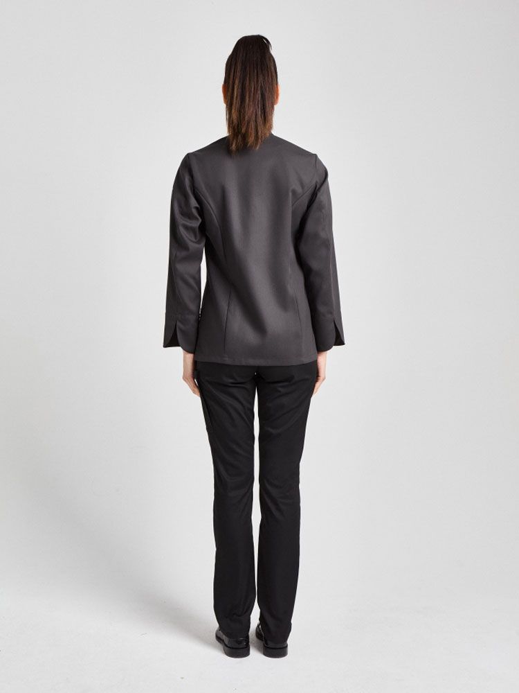 Moderne Kochjacke Damen Schwarz