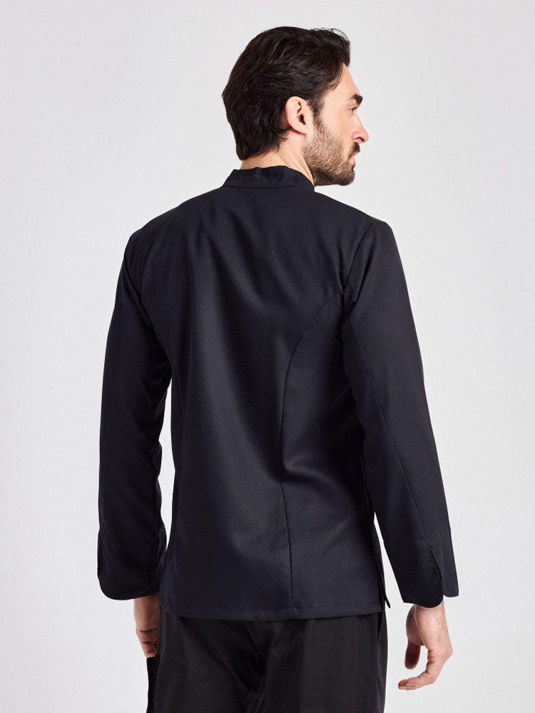 Moderne Kochjacke Herren Schwarz
