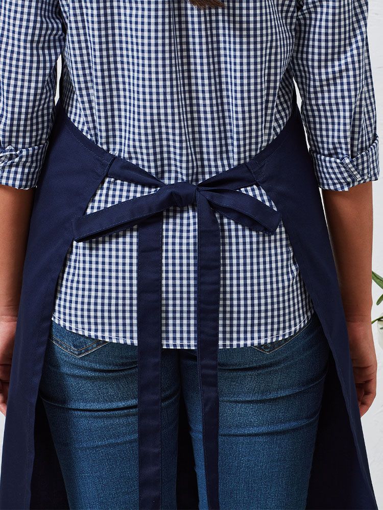 Bib Apron Espresso with Faux Leather