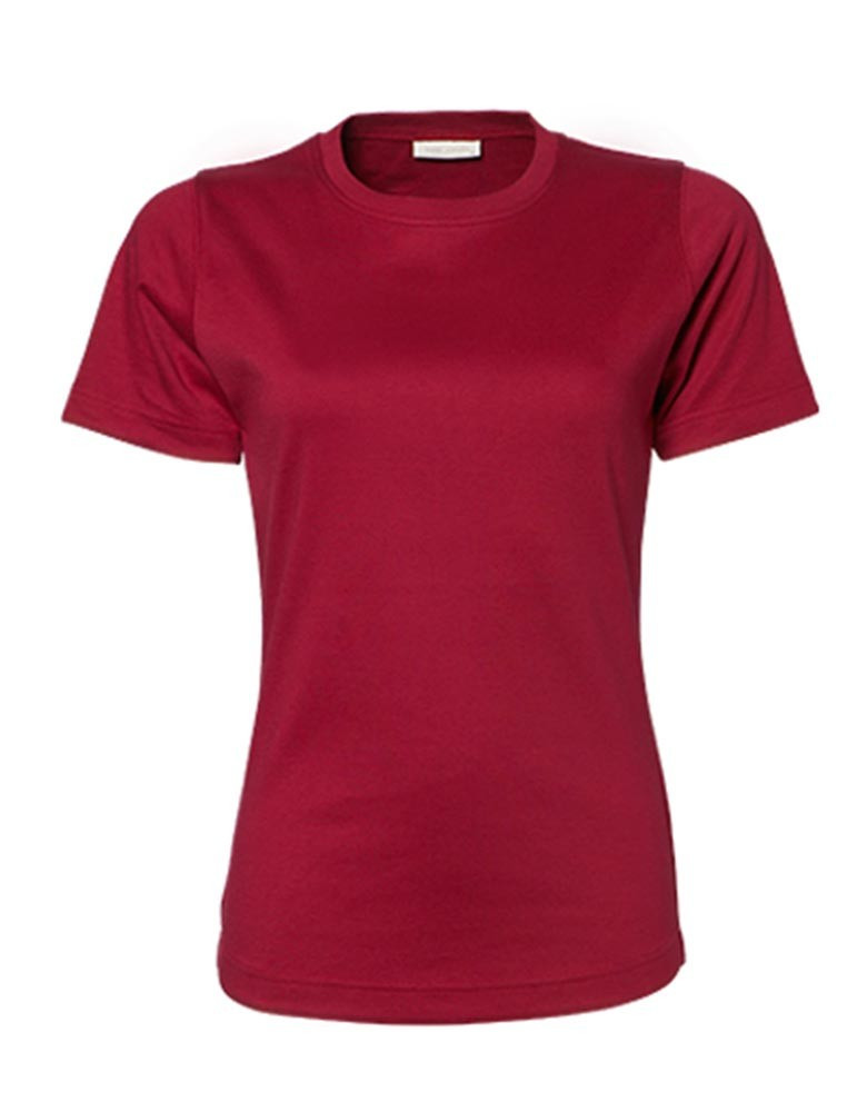 T-Shirt Rundhals Damen Rot