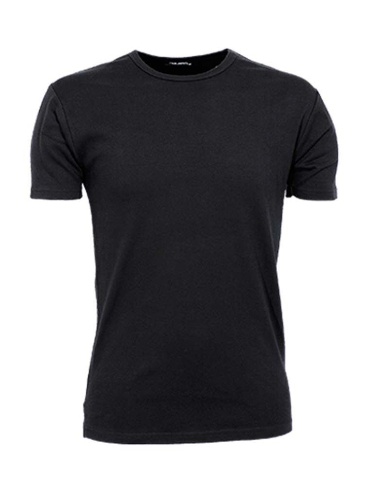 T-Shirt Rundhals Herren Schwarz