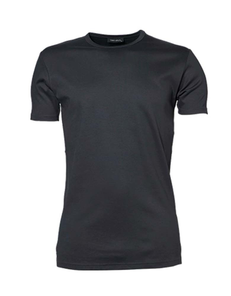 T-Shirt Rundhals Herren Dunkelgrau