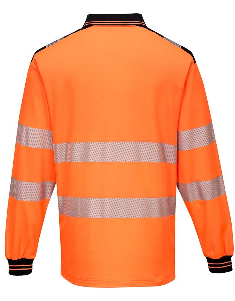 Warnschutz langarm Poloshirt