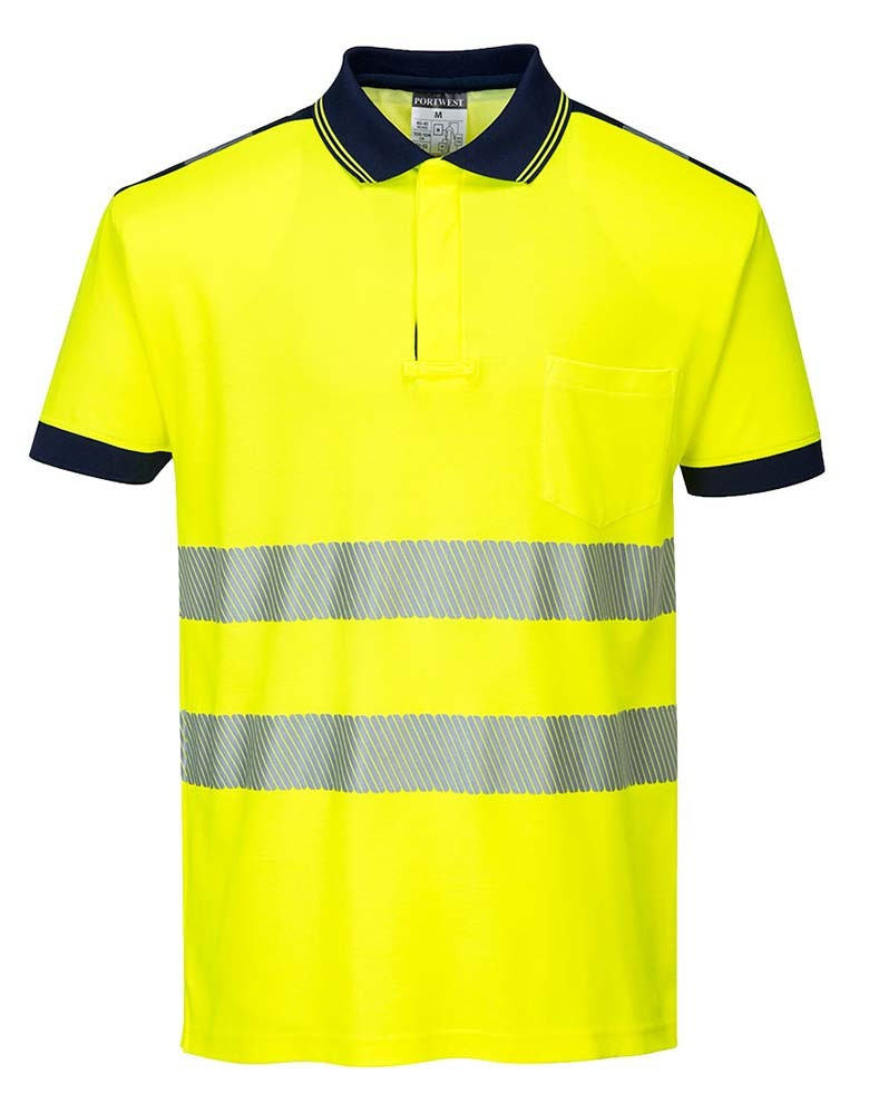 Warnschutz Poloshirt Herren