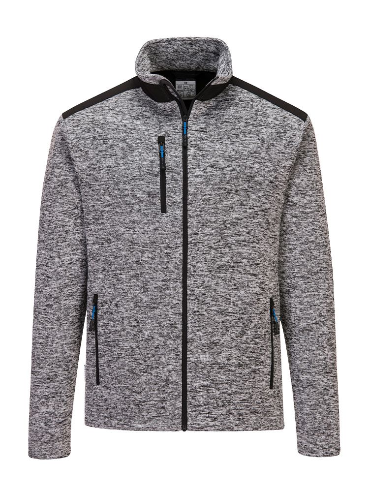 Arbeits Fleecejacke Herren Grau