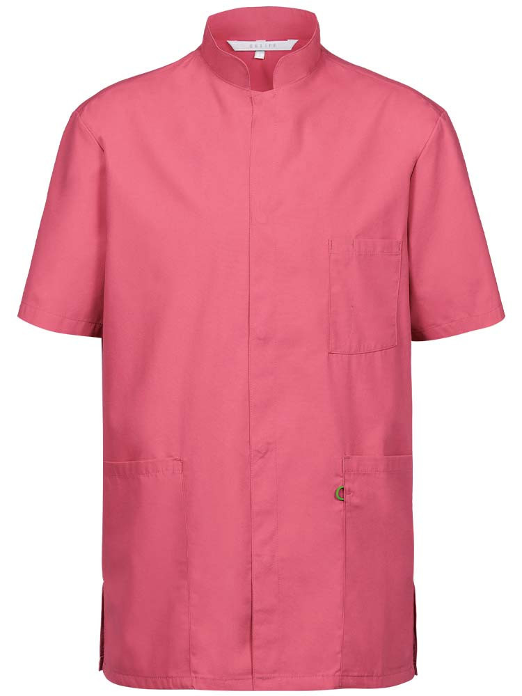Unisex tunic with stand-up collar