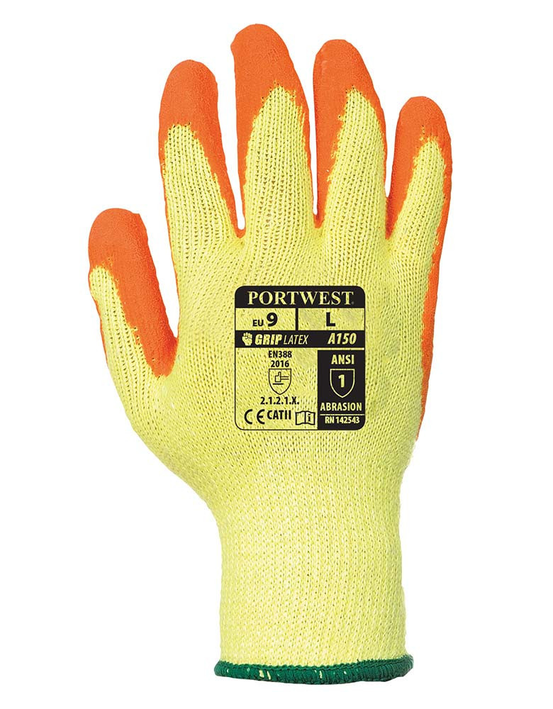 Work Glove Grip Latex