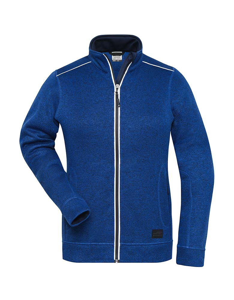 Blaue Fleece Jacke Damen