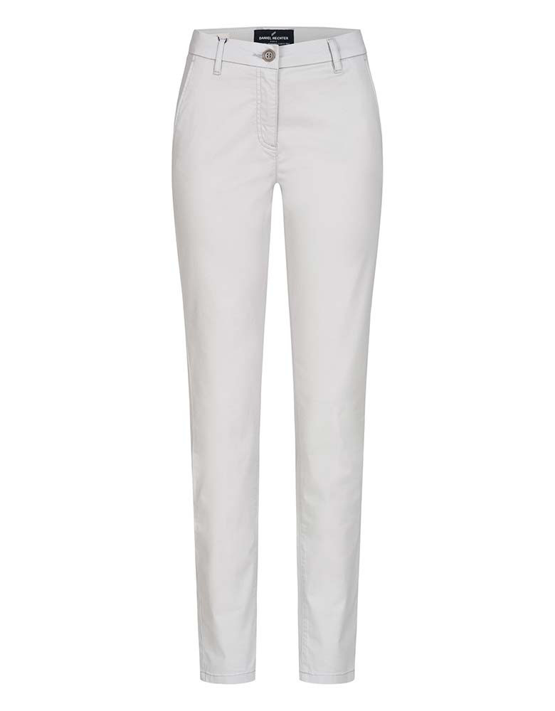 Daniel Hechter Damen Chino Hose Hellgrau