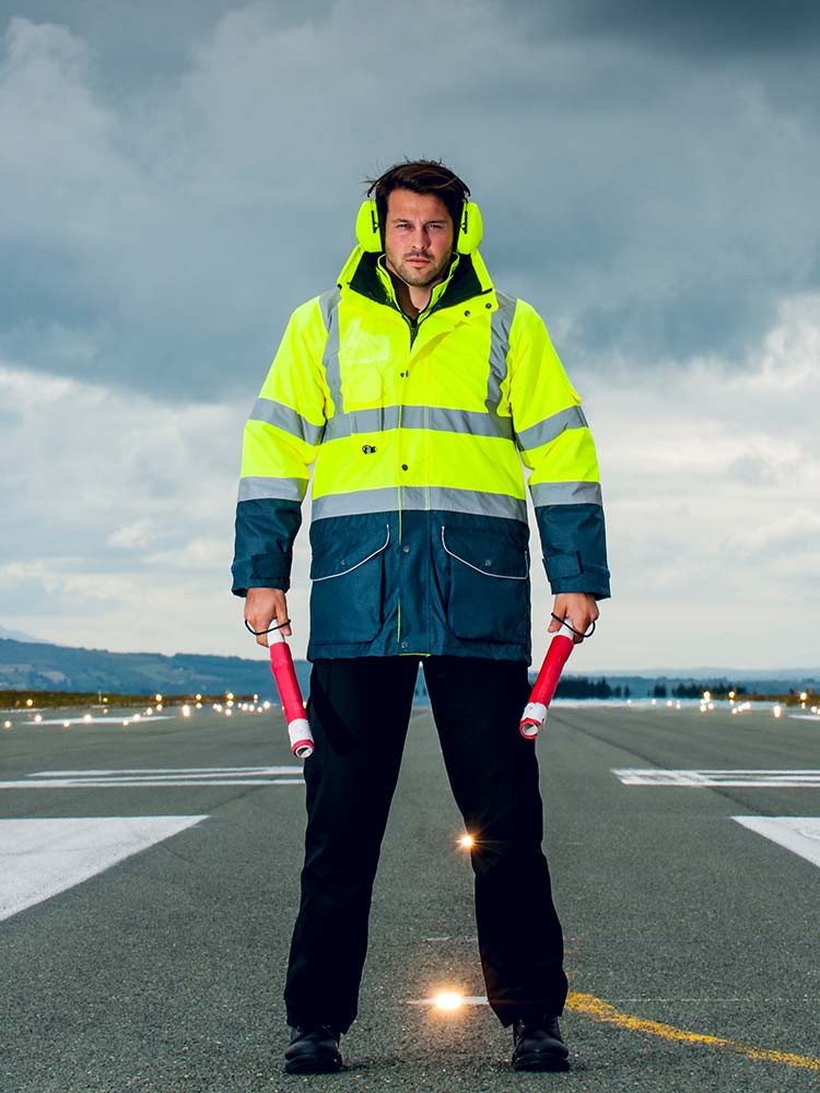 Warnschutz 7-in-1 Kontrast Verkehrsjacke