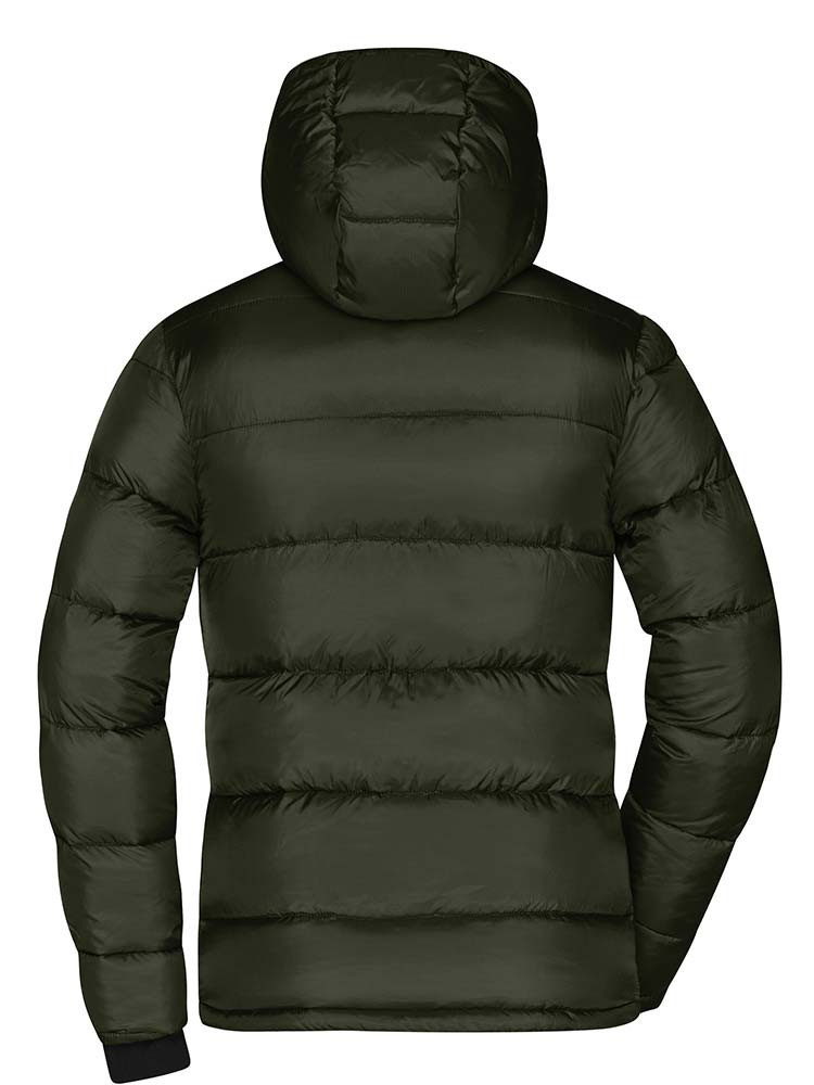 Damen Winterjacke Grün – gesteppte, gefütterte Jacke mit Kapuze
