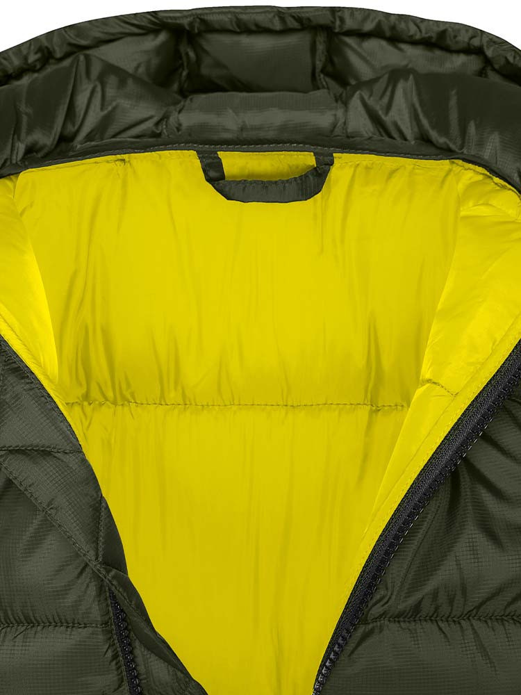 Damen Winterjacke Grün – gesteppte, gefütterte Jacke mit Kapuze