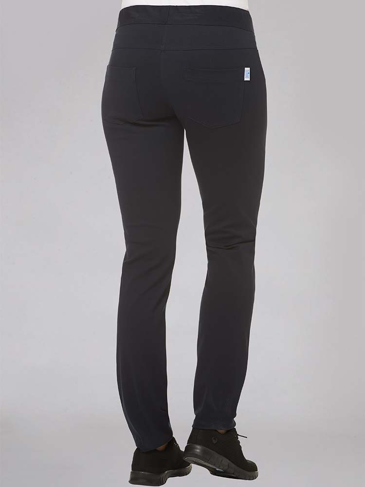 Schlupfhose Schwarz Damen mit Gummizug für Medizin, Pflege & Co.