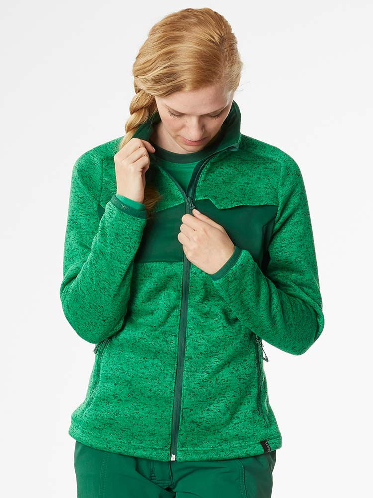 Arbeits Strickjacke Damen Grün