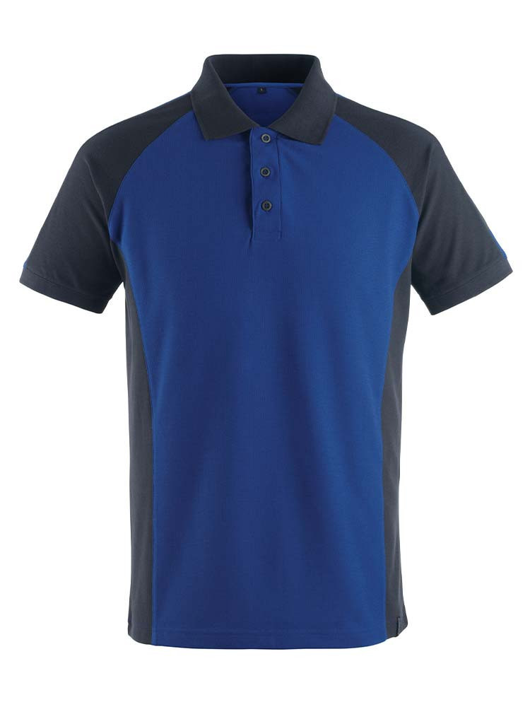 Modernes Mascot Poloshirt in Blau